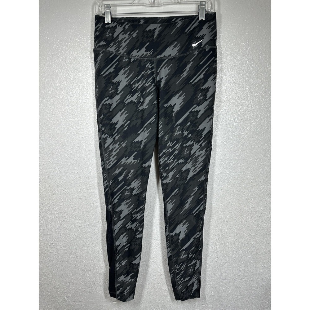 Nike Dri-FIT Leggings Womens Medium Camo Recycled Mesh Activewear Pants